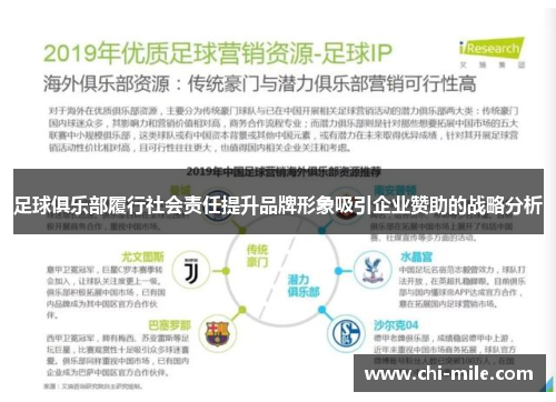 足球俱乐部履行社会责任提升品牌形象吸引企业赞助的战略分析 足球俱乐部履行社会责任提升品牌形象吸引企业赞助的战略分析
