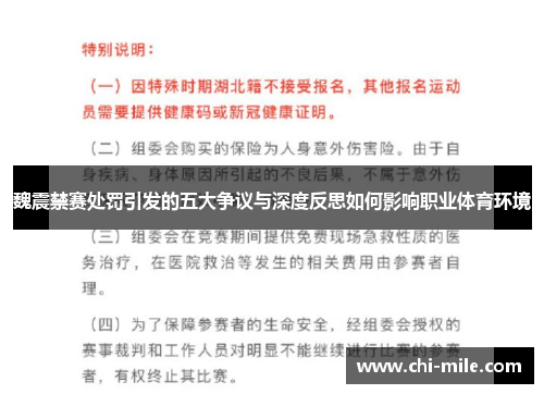 魏震禁赛处罚引发的五大争议与深度反思如何影响职业体育环境